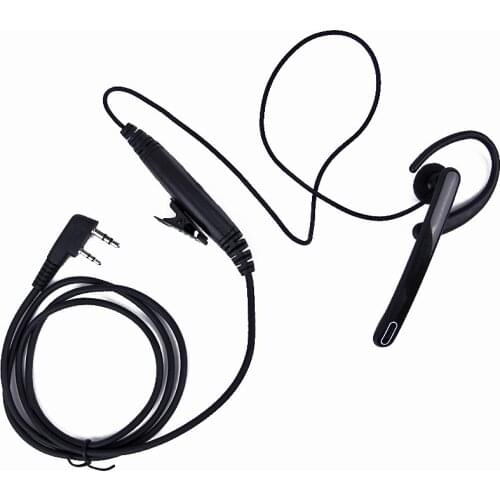 2 Pin Walkie Talkie Ear Clip Earpiece Headset Mic for Baofeng Portable Radio UV-5R BF-888S GT-3 UV-B5 Transceiver BF-F8+ UV-B6