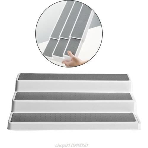 3-Tier Spice Rack - Modern Design Waterproof and Non Skid Shelf Kitchen Organizer for Pantry or Countertop D03 20 Dropship