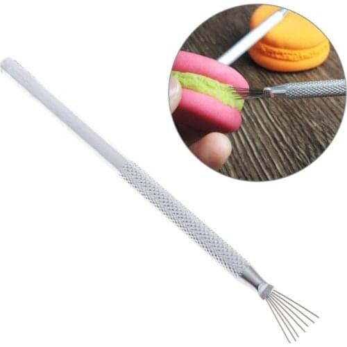 7 pin Clay Sculpture Poke Needle Steel Wire Brush Metal Modelling DIY Tools for clay foam crafts wood models art project