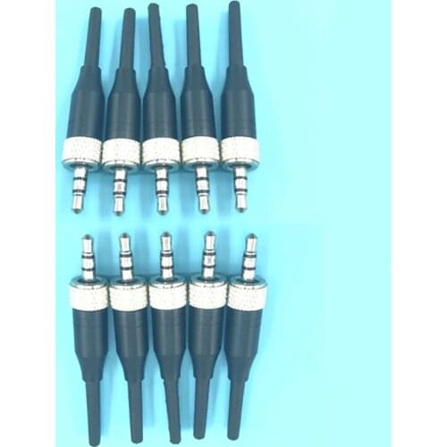 10pc Plated 3.5mm 1/8 Screw Lock Stereo DIY Connector Audio Adapter for Sennheiser Sony Headset Tie Clip Lavalier Mic Microphone