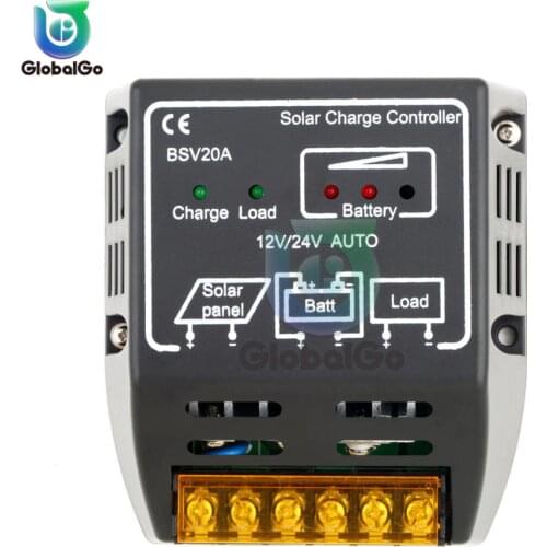 20A DC 12V 24V Auto Solar Charge Controller Regulator Solar Panel Cell Battery Charge Charging Controller
