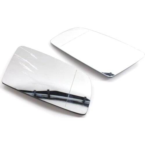 White & Blue Rearview Mirror lens Rearview mirror glass For BMW 5 Series E60 E61