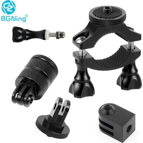 BGNing 360 Rotatable Bicycle Motorcycle Handlebar Mount Clip Tripod Clamp Holder kit for GOPRO for Xiaoyi EKEN Action Camera