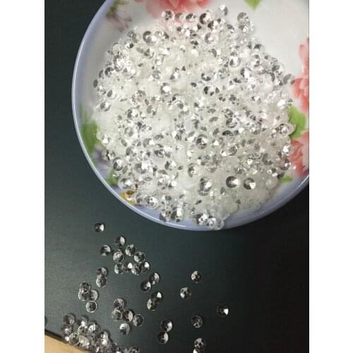 50g 4mm PET Sequins Deep Cup Round Paillette Artesanatos Accessories Transparent Shining Crystal White Confetti