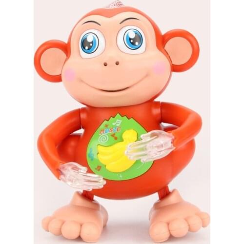 Childrens Electric Dancing Monkey Singing Cartoon Toys Swing Walking Monkey Toy Phone Musical Toys For Fhildren