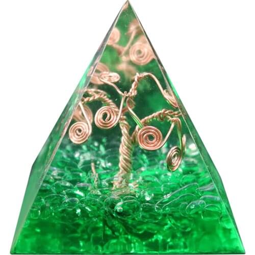 Energy Orgone Pyramid Protection Healing Meditation Orgonite Home Office Feng Shui Decoration
