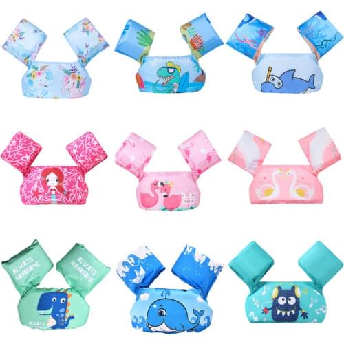 Flamingo Puddle Jumper Baby Arm Ring Buoyancy Vest Garment Of Floating Kids Safety Life Vest Childrens Swimming Life Jackets