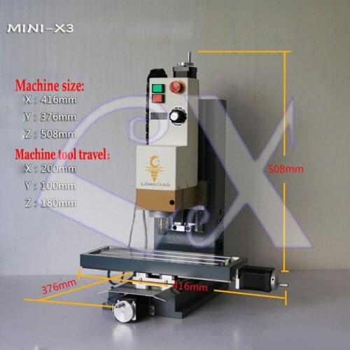 Mini CNC engraving machine DIY Aluminum CNC computer processing machine MACH3 supports the fourth A axis nuclear carving