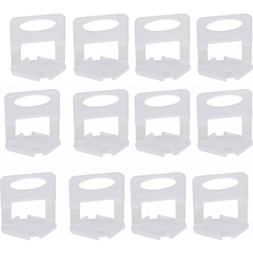 GTBL 400Pcs Tile Leveling System Clips 1.5mm DIY Tiles Leveler Spacers Tile Leveling System for Professional Ceramic Tile