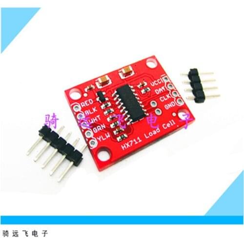 HX711 high-precision electronic weighing sensor 24-bit A/D converter development board red version to send pin