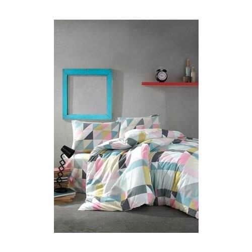 Colorful design double sıze 200x220cm beddıng set 4 PCS 100% Ranforce cotton