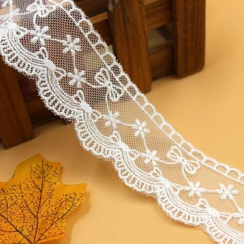 Bowknot Lace Trim Diy Handmade Clothing Wedding Dress Sewing Accessories Mesh Net Cotton Wire