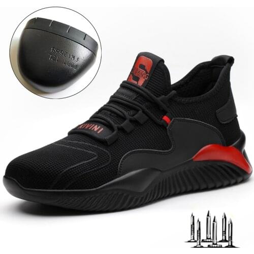 Men Work Boots Lightweight Work Shoes Indestructible Standard Anti-smash Anti-puncture Sport Shoes Steel Toe cap Safety Boots