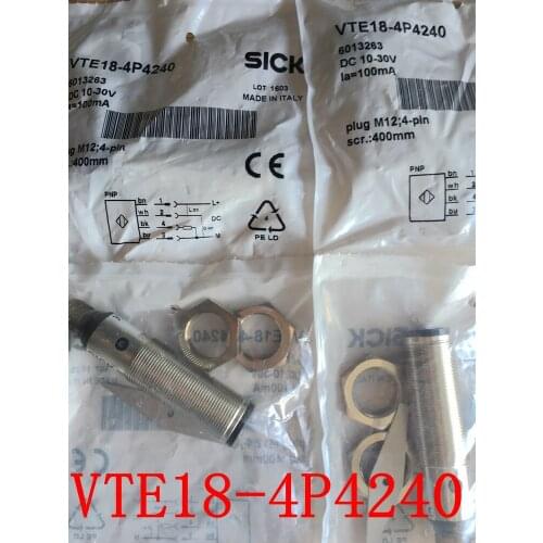 100% new original SICK sensor VTE18-4P4240 400mm VTE18-4P8240 800mm diffuse reflected photoelectric switch