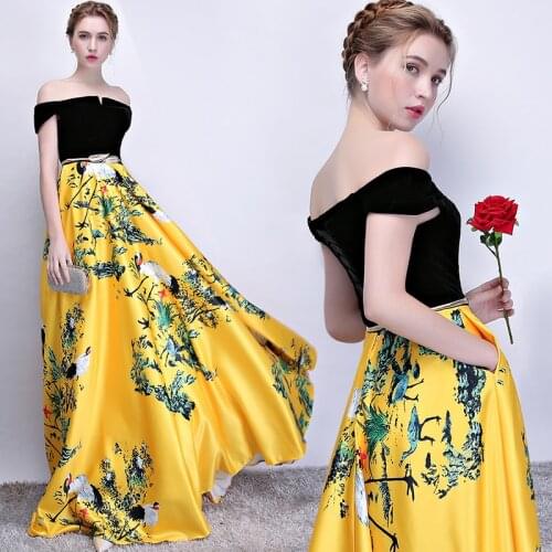 New Long elegant Qipao Vintage pattern Modern Cheongsam Dress Traditional Chinese Evening Dresses Vestido Oriental costume