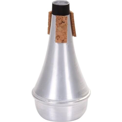 Excellent quality Trumpet Straight Practice Cup Mute Lightweight Silencer Beginner Black Hole 1.9cm