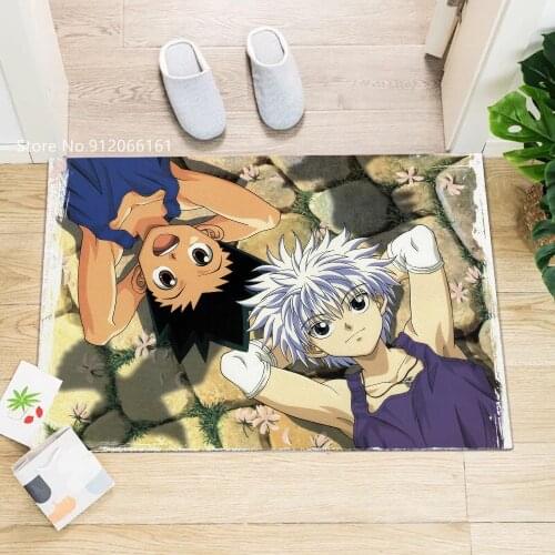 Full-Time Hunter Doormat Hallway Balcony Kitchen Mats Anti-slip Japan Anime Floor Rug Living Room Kitchen Bedroom Doormats