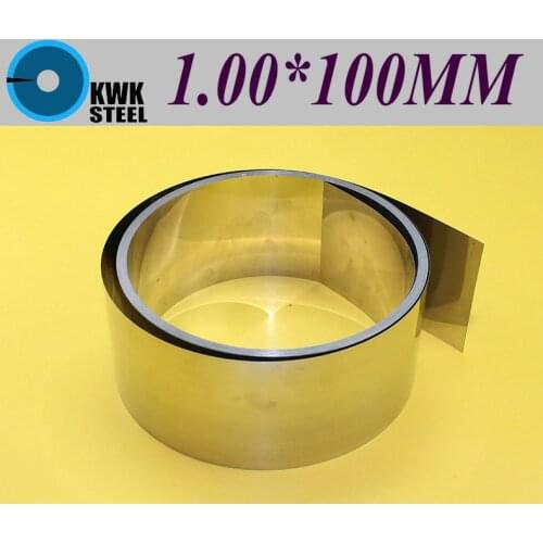 Stainless SUS304 Steel Strips 1*100*1000mm in Coil for Molds Distance Washer High Precision Parts Coiled Silicon Steel Sheet