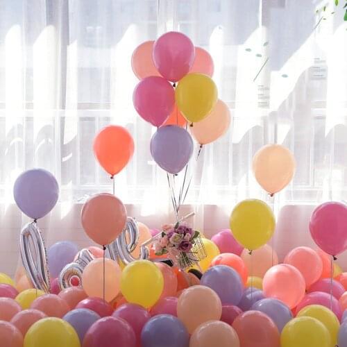 30pcs Retro color balloons Pink balloons Party Supplies Girl Boy Baby Shower Wedding Golobos Birthday party decoration