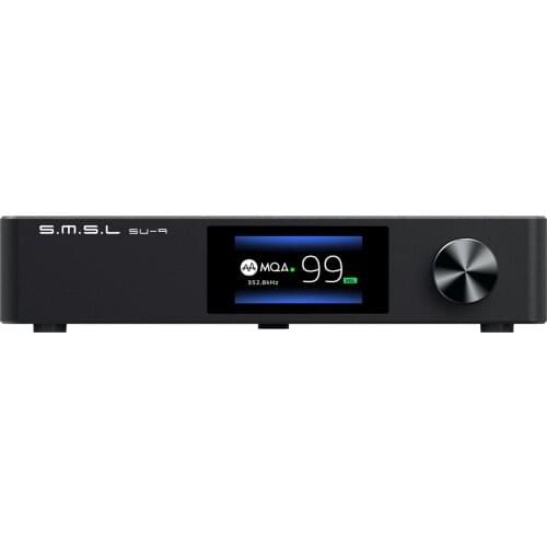 SMSL SU9 MQA Full Decoder ES9038PRO DAC XMOS DSD512 PCM768kHz/32Bit Bluetooth 5.0 UAT APTX-HD USB Balanced Decoder