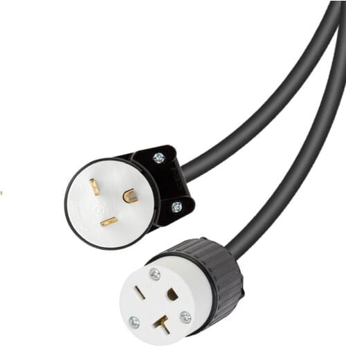 JORINDO NEMA 5-20P 90° Elbow design to 6-20R female seat American standard power extension cord,125V/250V 20A