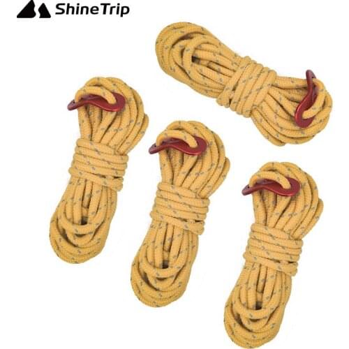 Mountain Fun Outdoor Tent Canopy Reflective Wind Rope Combination Outdoor Camping Rope Four Packs camping gear