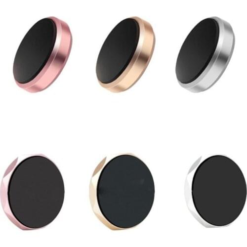 Universal Car Phone Holder Aluminum Alloy Magnetic Plate Silicone Sucker Mount Car Internal Accessories