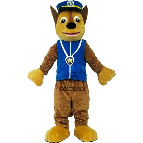 High Quality Popular Adult Size Blue Pink Dog Movie Character Mascot Fancy Dress Cartoon Suit Cosplay For Halloween Party