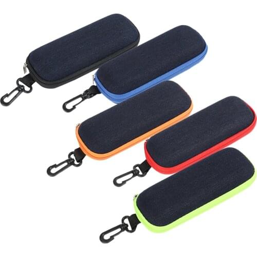 Portable Eyewear Cases Cover Sunglasses Hard Case For Women Men Glasses Box With Lanyard Zipper Eyeglass Cases Protector