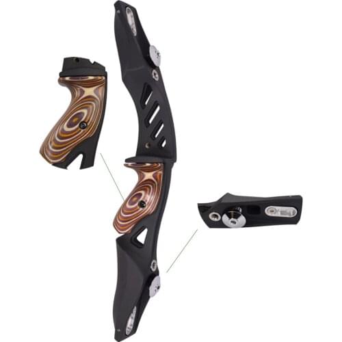 1X Traditional Recurve Bows Left Hand Handle Archery Hunting Shooting Black For Left Handed Shooter Free Shipping