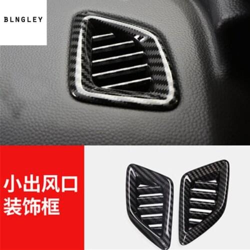 2pcs/lot ABS carbon fiber grain High position air conditioning outlet decoration cover for 2018 Honda Accord MK10
