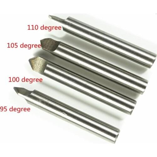 4pcs/lot 95.100.105 and 110 degree white twist drills bit for 368A 339C vertical key cutting machine drill bit