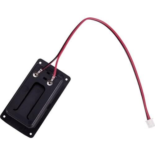 Active Bass Guitar Pickup 9V Battery Boxs/Holder/Case/Compartment Cover With Metal Contacts Spring And 2 Pin Plug with Cable