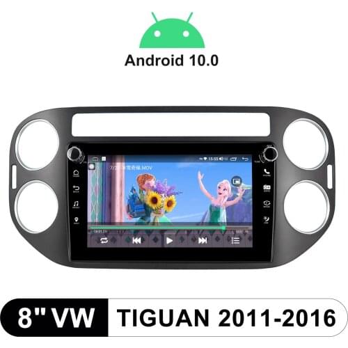 1 Din Car Multimedia Player GPS WIFI Bluetooth Player 8" Touch Screen Android Radio Audio Stereo For Volkswagen Tiguan 2011-2016