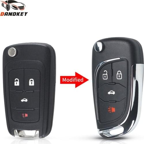 Dandkey For Opel Case Fob Modified Filp Remote Car Key Shell For Chevrolet Cruze Aveo Malibu Epica Lova 2009 2010 2011 2012 2013