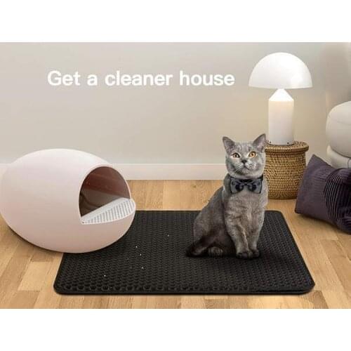 Double Layer Waterproof Pet Cat Litter Mat Cat Pads Trapping Pet Litter Box Mat Pet Products Bed For Cats House Clean