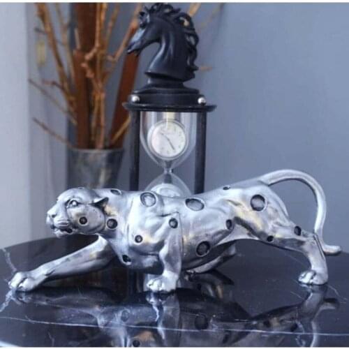 European Model Leopard Bust Sculpture 30*10 Home Decor Art Bust Decoration домашнего декора Decoración del hogar