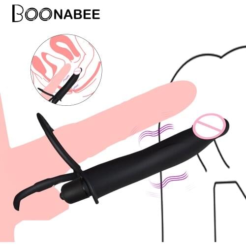 Dildo Sex Toys Anal Vibrator Double Penetration Strapon Dildo Vibrator 10 Speed Anal Plug for Man Couples Vagina Stimulator