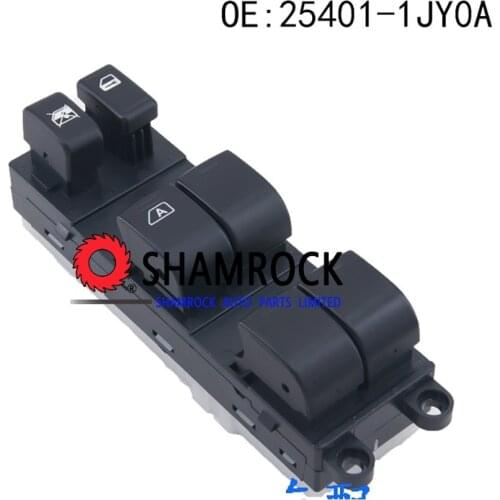 Power Window Master Control Switch OEM 25401-1JY0A/254011JY0A for Nnissan C11 SC11 C11Z
