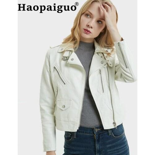 Haopaiguo Women's Leather Jackets