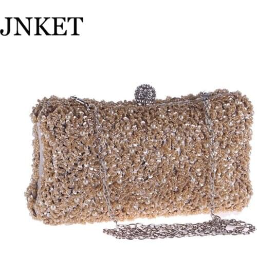 JNKET New Evening Bag Handmade Tote Bag Ladies Shoulder Cross Body Bag Banquet Bag Crossbody Bag