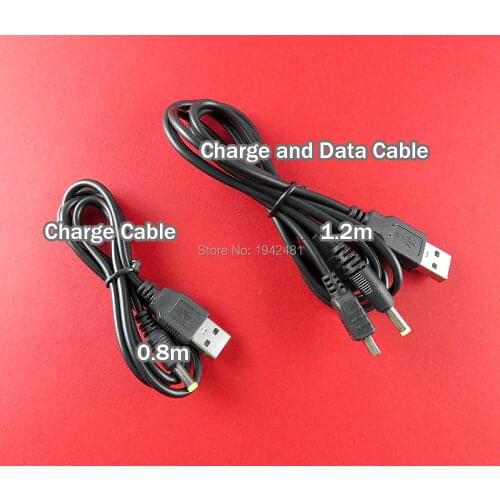 Black Charging Charger Data Transmission USB 2.0 Cable 0.8M 1.2M For PSP 1000 2000 3000 For PSP1000 PSP2000 PSP3000