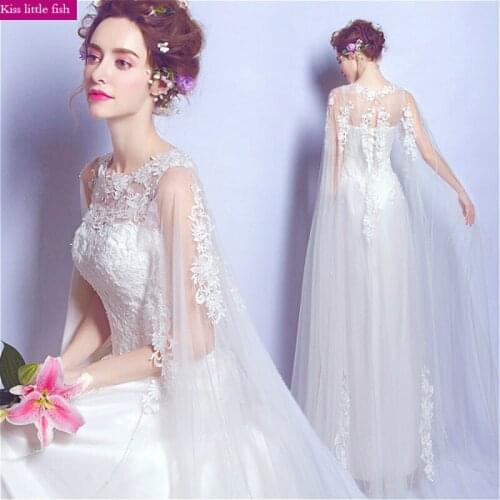 Kiss little fish Sleeveless Wedding Dresses