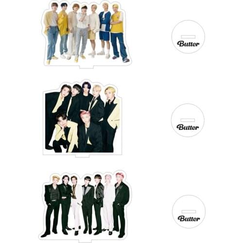 Kpop Butter Hotter Remix Acrylic Stand Model Jungkook Suga Jhope Jimin V New Album Figure Action Desk Decoration Gift Collection