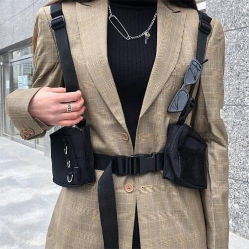 2021 Multifunctional Tactical Backpack Men Women Adjustable Bag Strap Techwear Chest Bag Fashion Sport Waist Bag Bolso Hombre