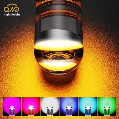 Night knight 10pcs Car Wedge Parking Light T10 W5W Side Door Bulb Instrument Lamp License Plate Dome Reading Lamp For Motorcycle