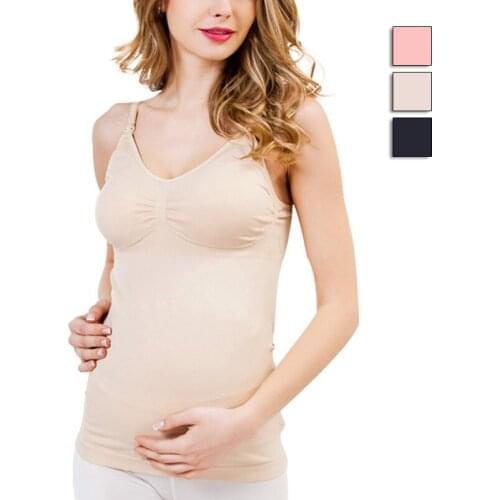 New Maternity Camisole Comfy Pregnant Women Wireless Cami Tank Tops Breast Feeding Top Vest Nursing Underwear