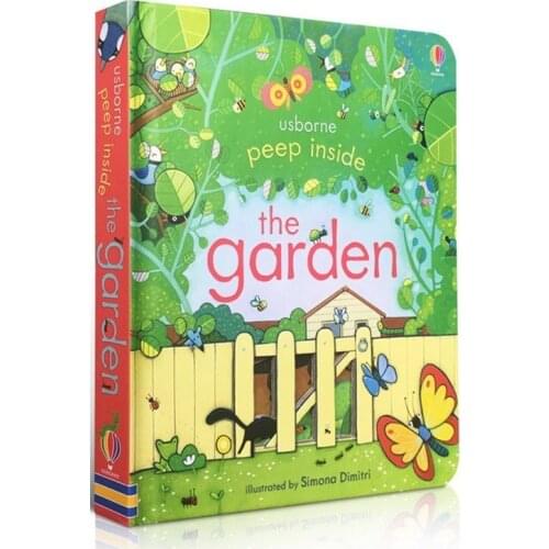 Peep Inside The Garden English Educational 3D Flap Picture Books Baby Children Reading Book