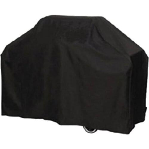 Polyester Taffeta Black Waterproof BBQ Cover Outdoor Rain Barbecue Grill Protector for Gas Charcoal Electric Barbeque