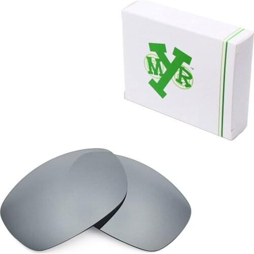 Mryok POLARIZED Replacement Lenses for Oakley Sideways Sunglasses Silver Titanium